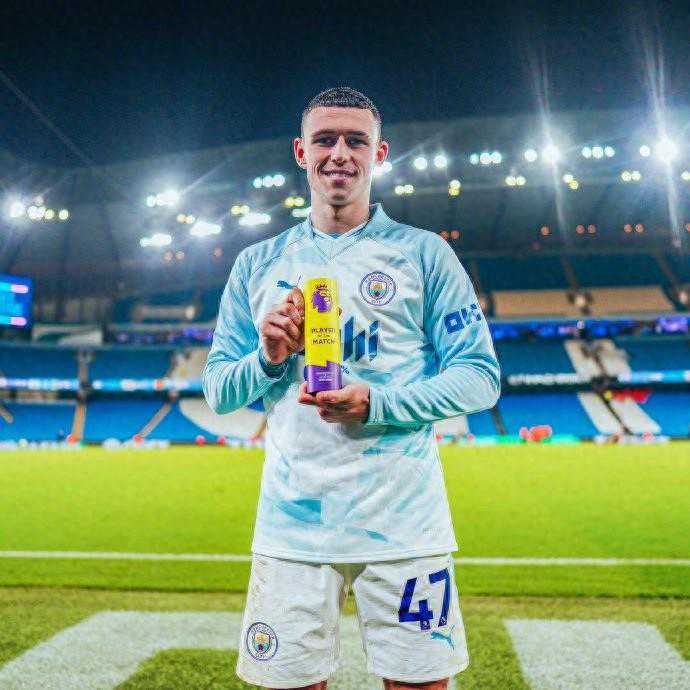 曼城4-1维拉施压利物浦，福登戴帽成最佳，哈兰德坐板凳有内因